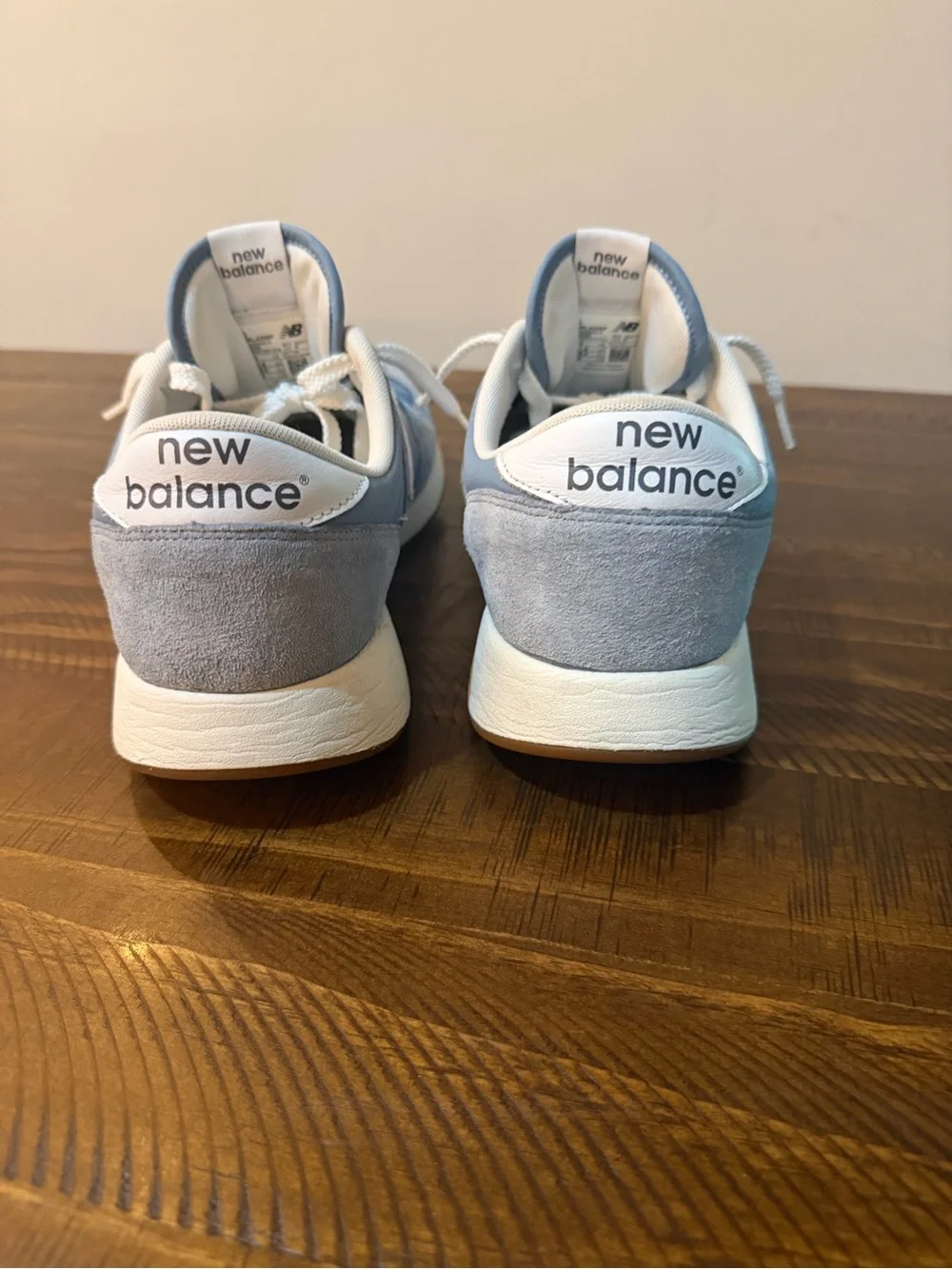 New Balance Light Blue and White Classic Sneakers